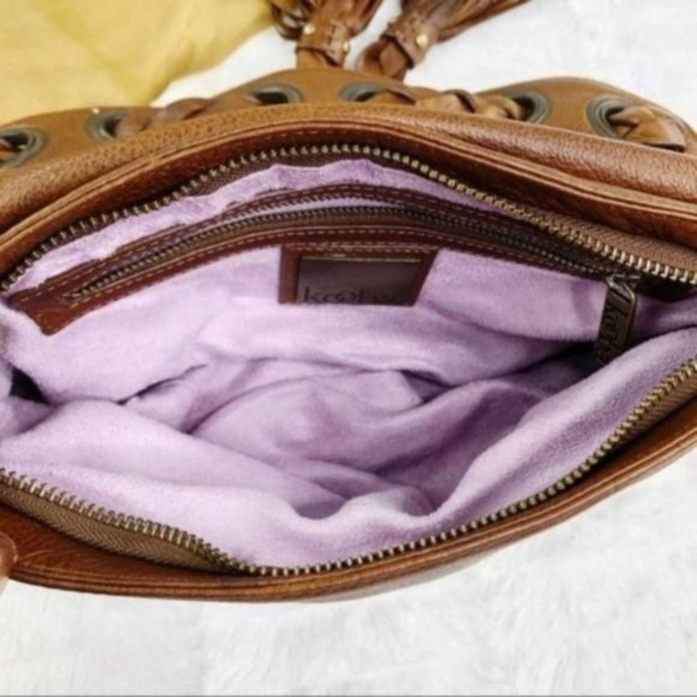 KOOBA Tan Leather Shoulder Baguette - Picture 7 of 8